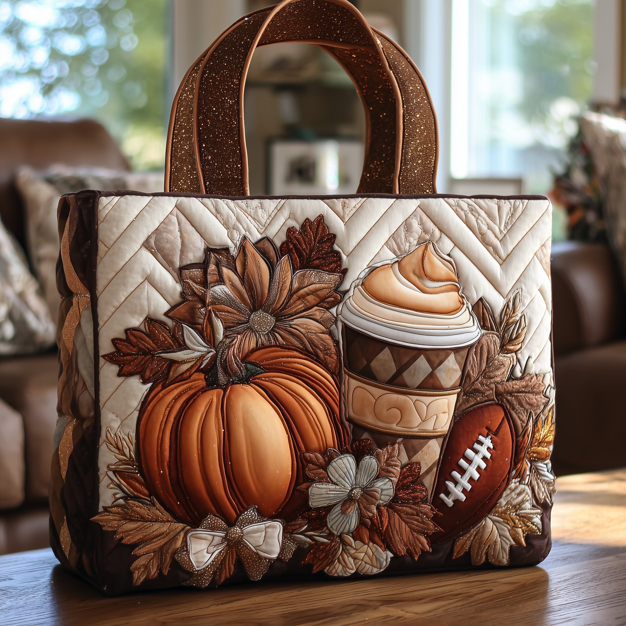 Autumn Lovers Quilted Tote Bag GFTONT1926
