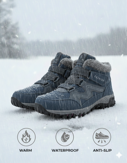 Outdoor Walking Shoes Winter Plus Velvet Warm Snow Hiking Boots