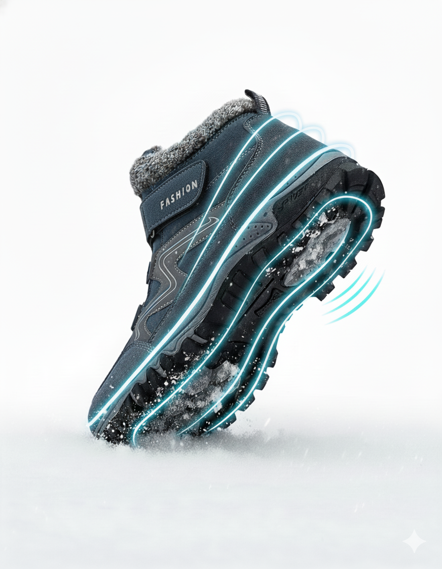 Outdoor Walking Shoes Winter Plus Velvet Warm Snow Hiking Boots