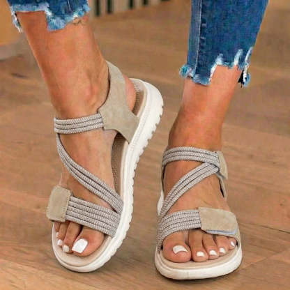 Orthopedic Elastic Sport Sandals - Dual-Strap Buckle Design
