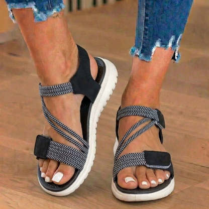 Orthopedic Elastic Sport Sandals - Dual-Strap Buckle Design