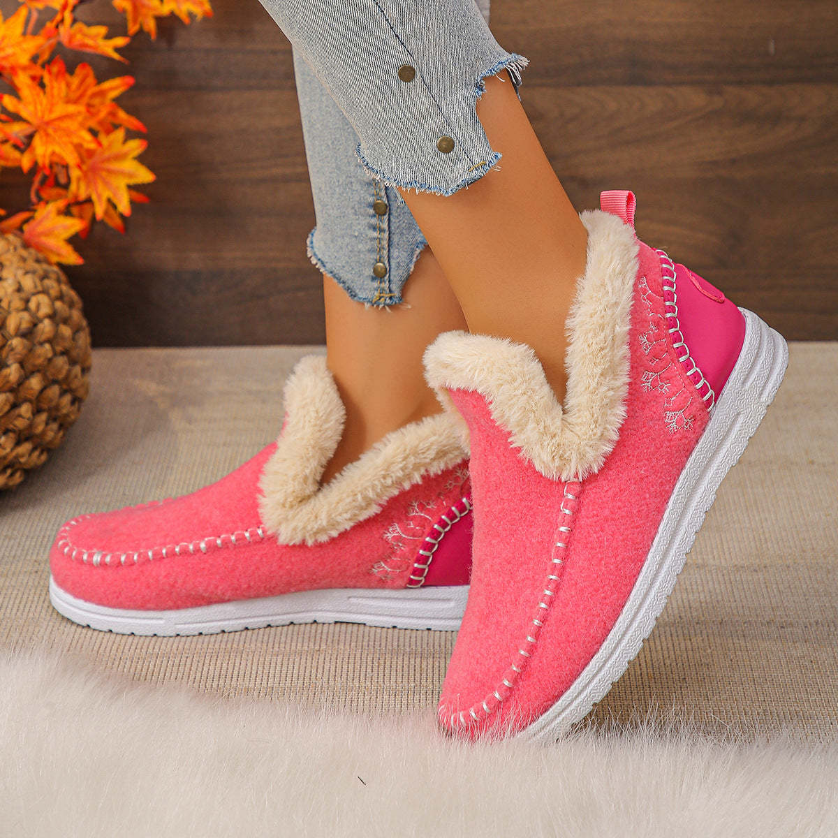 Womens Orthopedic Winter Wool Snow Boots Cozy Winter Shoes