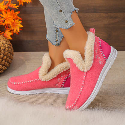 Womens Orthopedic Winter Wool Snow Boots Cozy Winter Shoes