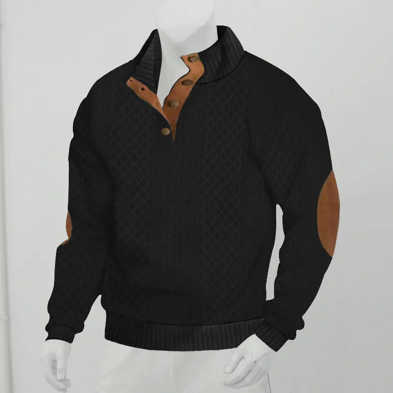 Men's Long Sleeve Cashmere Sports Sweater