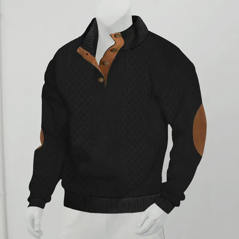 Men's Long Sleeve Cashmere Sports Sweater