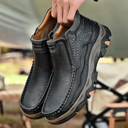 ⏰Last day 60% OFF - 2025 Hot selling men's casual thick-soled non-slip orthopedic leather boots