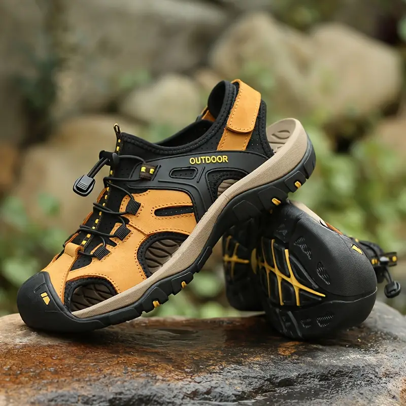 Men's Orthopedic Support Quick Dry Sport Sandals Non-Slip Lightweight Hiking Sandals