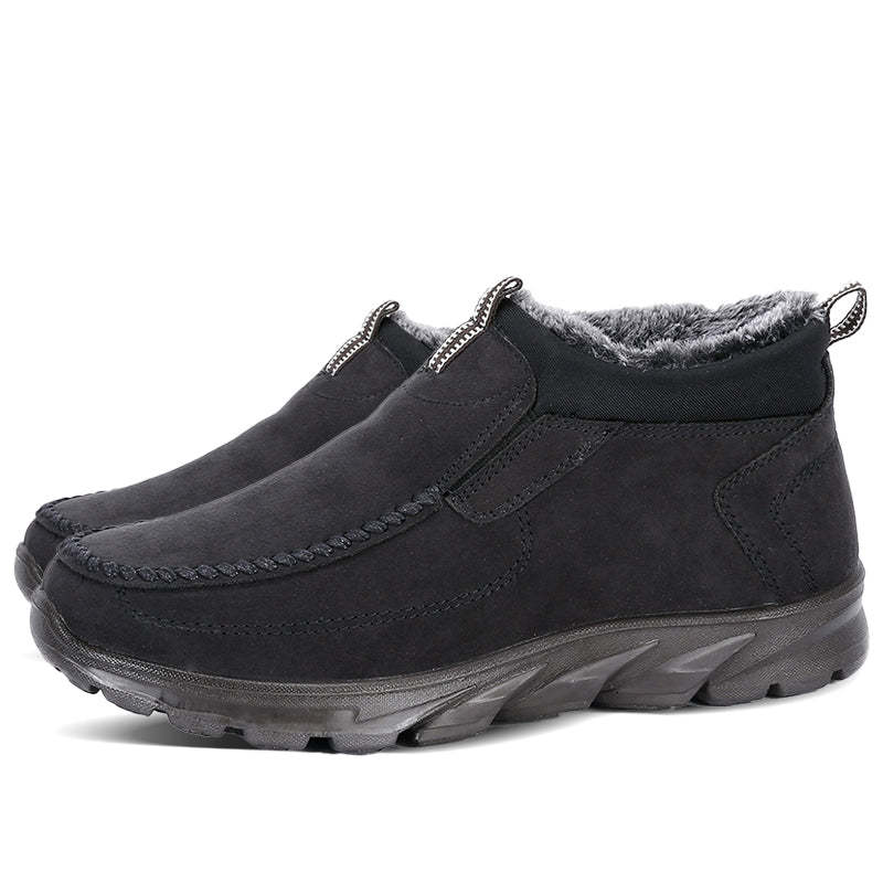 Men's Multi-layer Waterproof Merino Wool Lined Orthopedic Warm Shoes