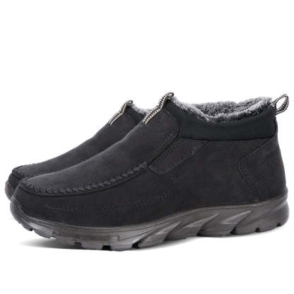Men's Multi-layer Waterproof Merino Wool Lined Orthopedic Warm Shoes