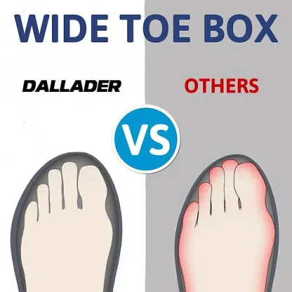 (Medical Certification) Men's Orthopedic Genuine Leather Shoes for Diabetics, Arch Support Hiking Shoes for Plantar Fasciitis