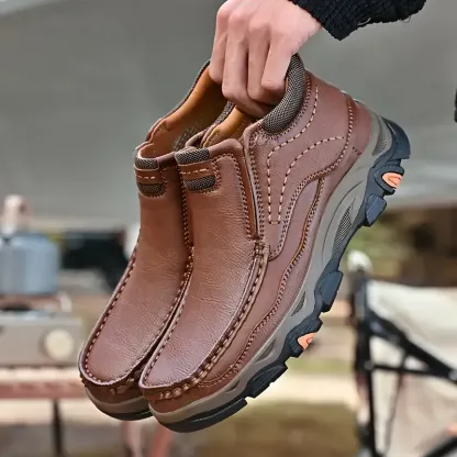 ⏰Last day 60% OFF - 2025 Hot selling men's casual thick-soled non-slip orthopedic leather boots