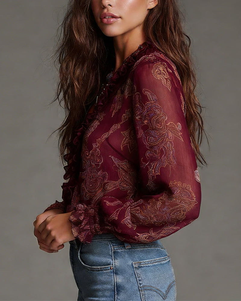 Ravopeak - Soft-Touch V-Neck Blouse