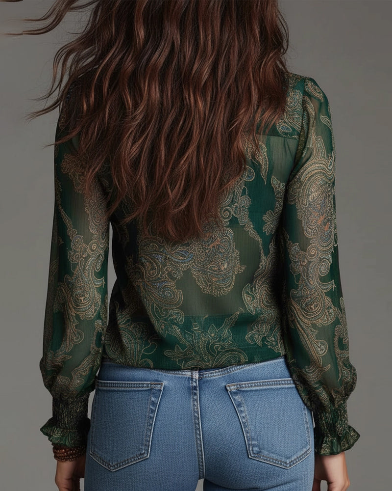 Ravopeak - Soft-Touch V-Neck Blouse