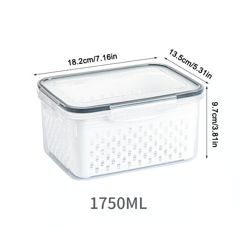 🔥Food Storage Containers for Fridge with Removable Colander