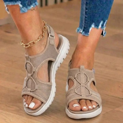 Women Orthopedic Sandals Comfortable Soft Sole Velcro Strap Summer Beach Sandals