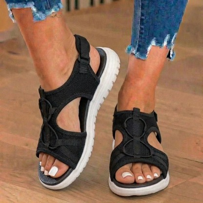 Women Orthopedic Sandals Comfortable Soft Sole Velcro Strap Summer Beach Sandals