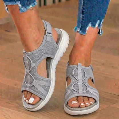 Women Orthopedic Sandals Comfortable Soft Sole Velcro Strap Summer Beach Sandals