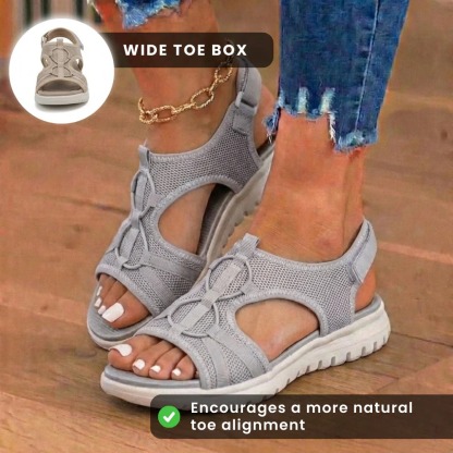 Women Orthopedic Sandals Comfortable Soft Sole Velcro Strap Summer Beach Sandals