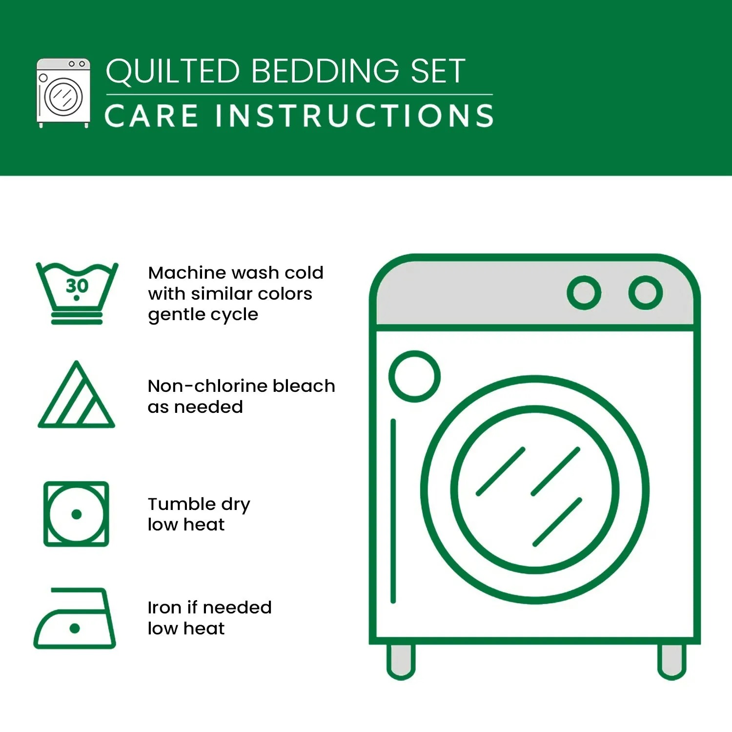 Best-selling series: Art Deco style three-piece quilted bedding set (NCU0VT97)