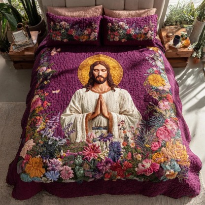 Soft Cloud Manger Holy Family Quilted Bedding Set NCU0DV005