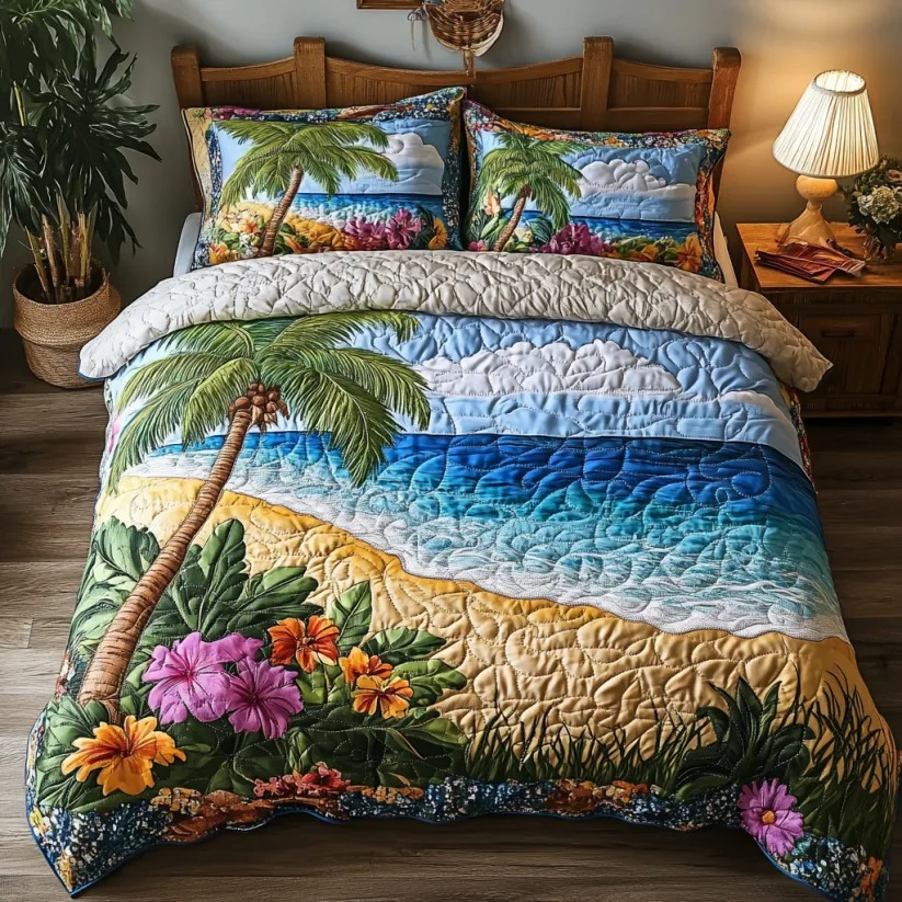 🔥Best-selling quilted bedding set series NCU0DV005
