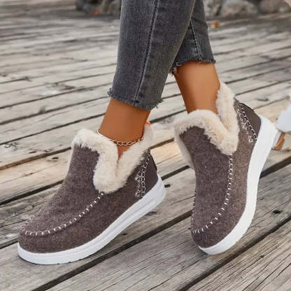 Womens Orthopedic Winter Wool Snow Boots Cozy Winter Shoes