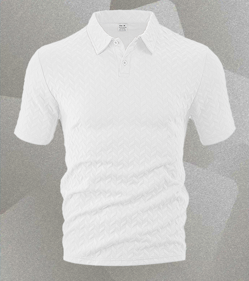 Men’s Textured Polo Shirt – Casual Style with a Modern Edge