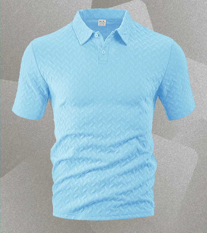 Men’s Textured Polo Shirt – Casual Style with a Modern Edge