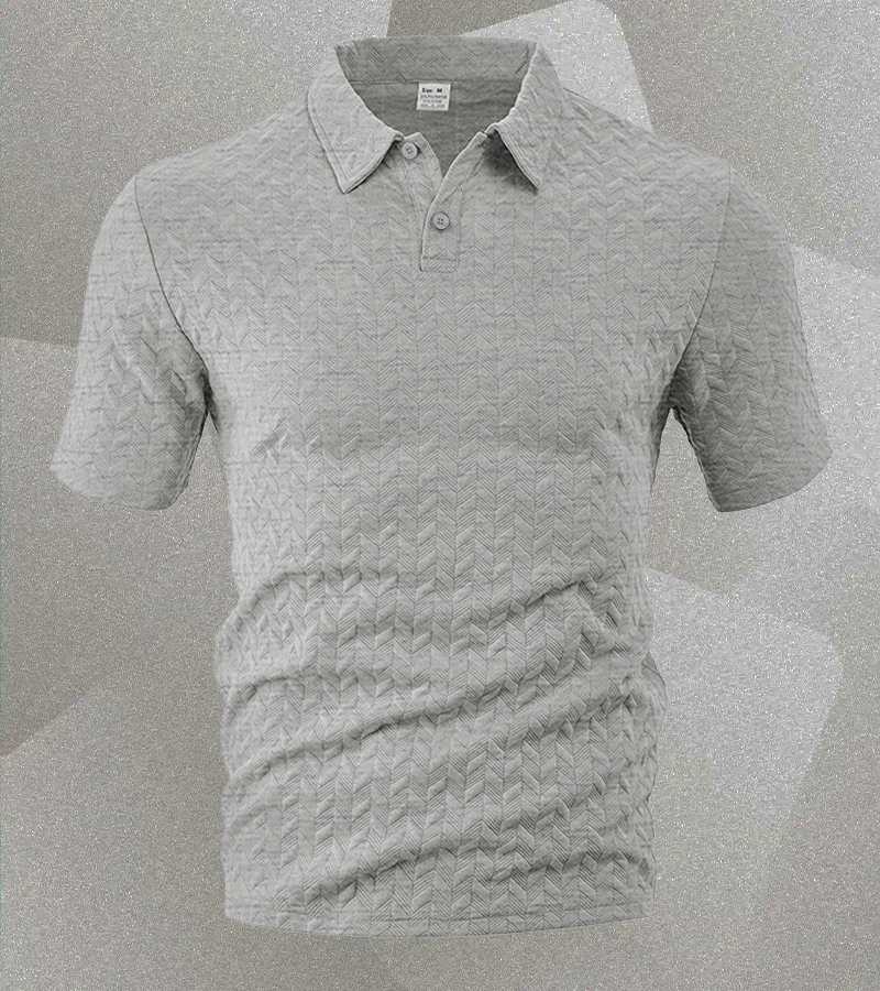 Men’s Textured Polo Shirt – Casual Style with a Modern Edge