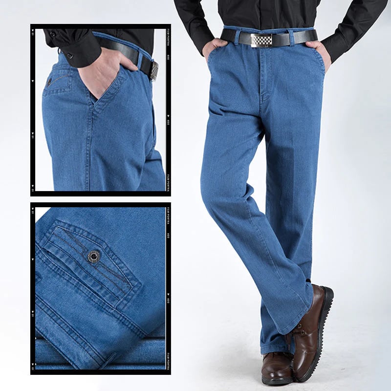 Men's High Waist Straight Cut Jeans（BUY 2 AND GET FREE SHIPPING AND 10% OFF - ⏰ONLY FOR TODAY⏰）