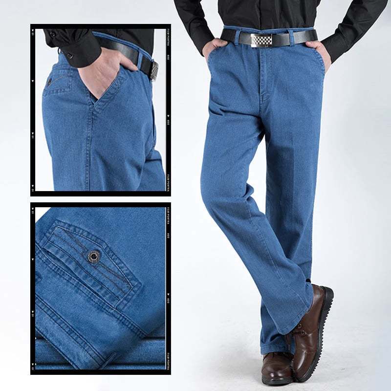 Men's High Waist Straight Cut Jeans（BUY 2 AND GET FREE SHIPPING AND 10% OFF - ⏰ONLY FOR TODAY⏰）