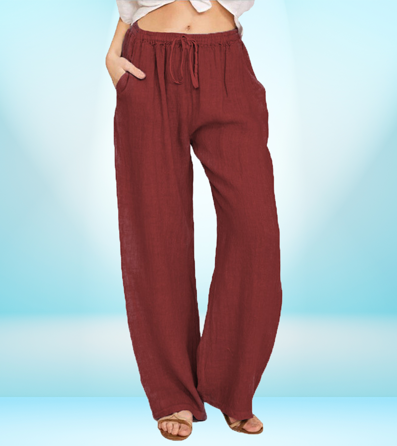 Women's Casual Loose-Fit Cotton Linen Pants