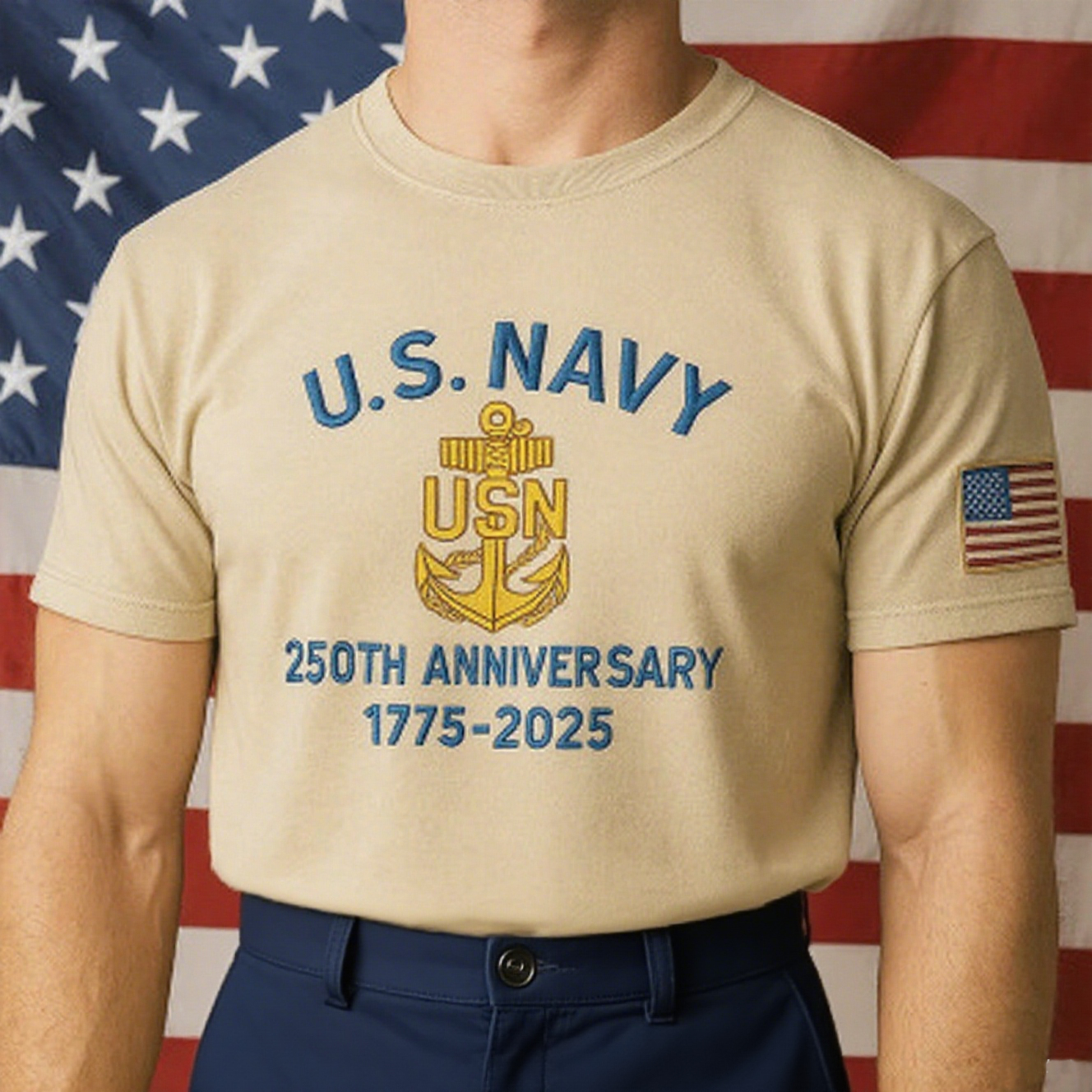 🔥 LAST DAY 50% OFF – NAVY 250™ Heritage Tee