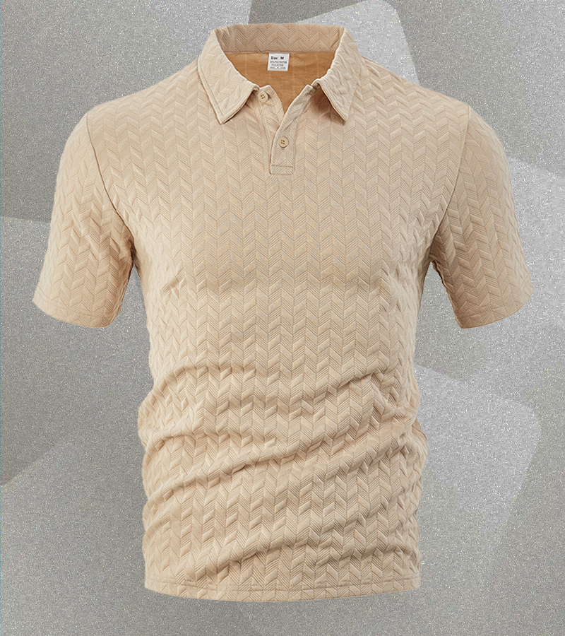 Men’s Textured Polo Shirt – Casual Style with a Modern Edge