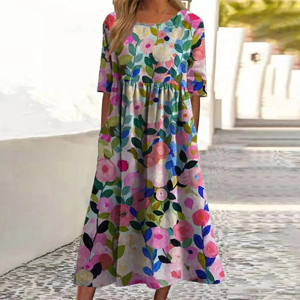 Haren | Women's Mid-Length Dress for Spring & Summer