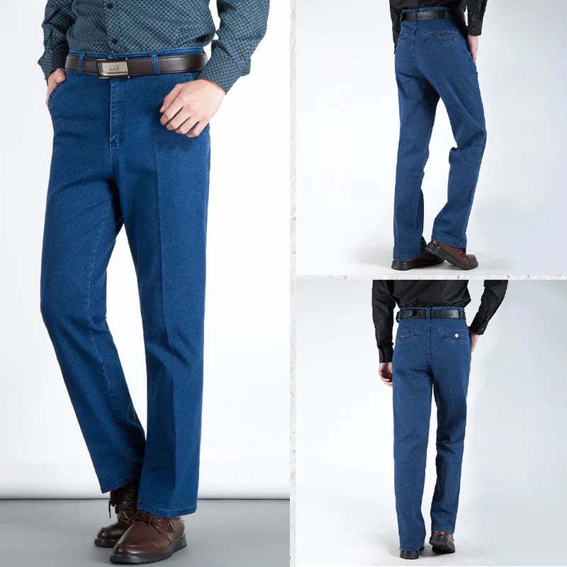 Men's High Waist Straight Cut Jeans（BUY 2 AND GET FREE SHIPPING AND 10% OFF - ⏰ONLY FOR TODAY⏰）