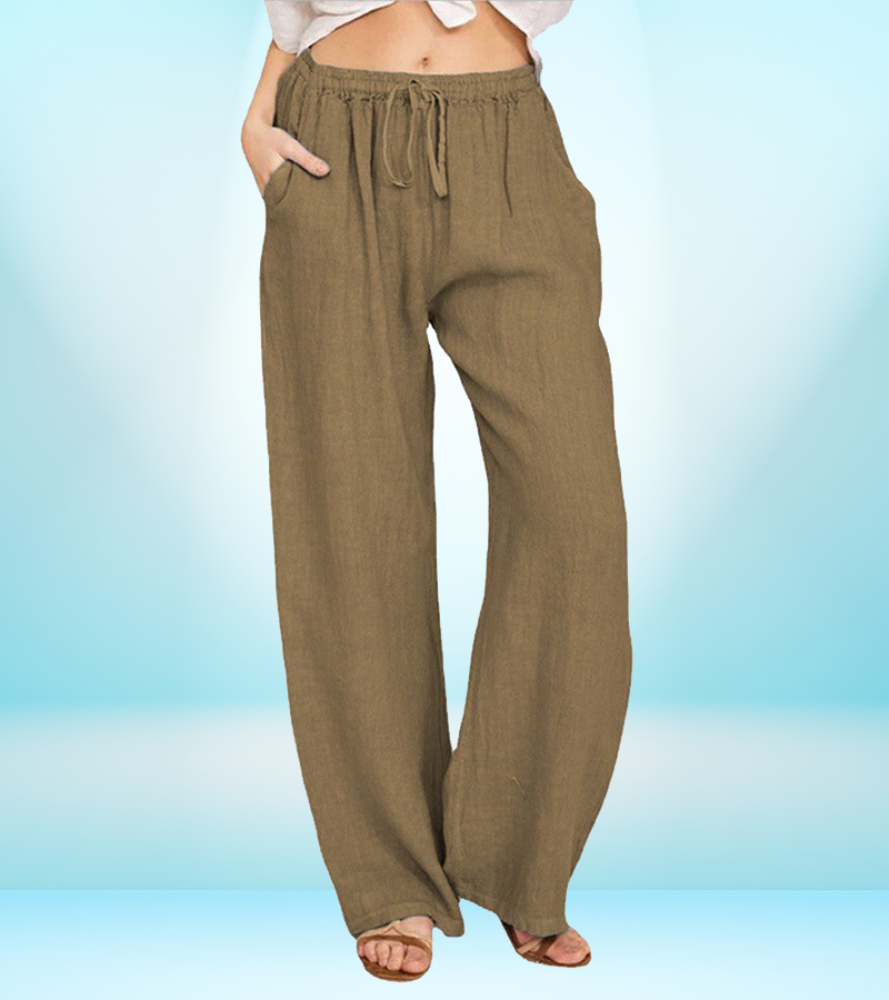 Women's Casual Loose-Fit Cotton Linen Pants