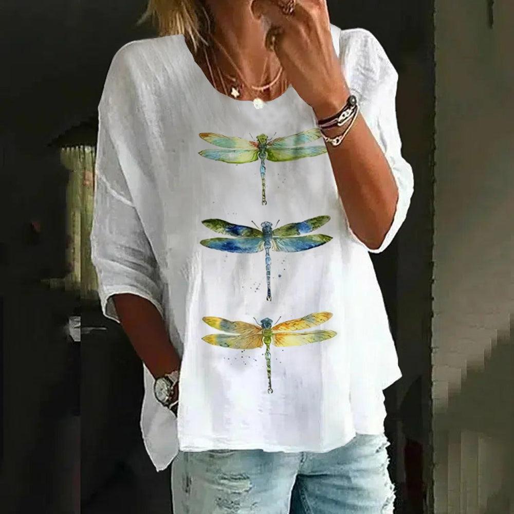 Women's Unique Print Crew Neck Top