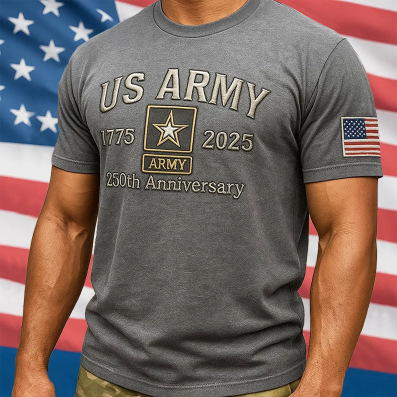  🔥 LAST DAY 50% OFF – Iron Resolve™ 250th Army Tee