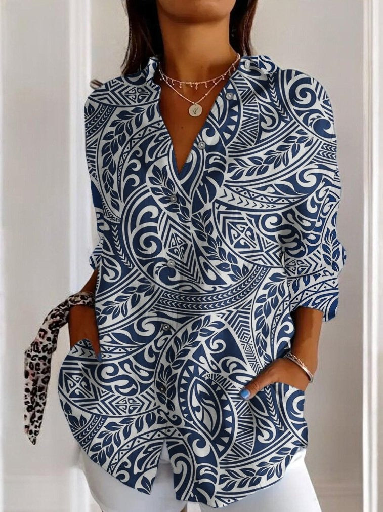 Floral Breeze Cotton-Linen Shirt – Lightweight, Breathable, Effortless