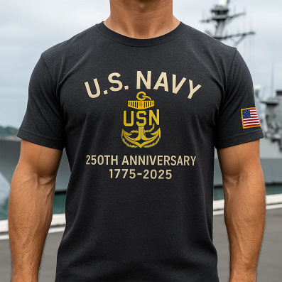 🔥 LAST DAY 50% OFF – NAVY 250™ Heritage Tee