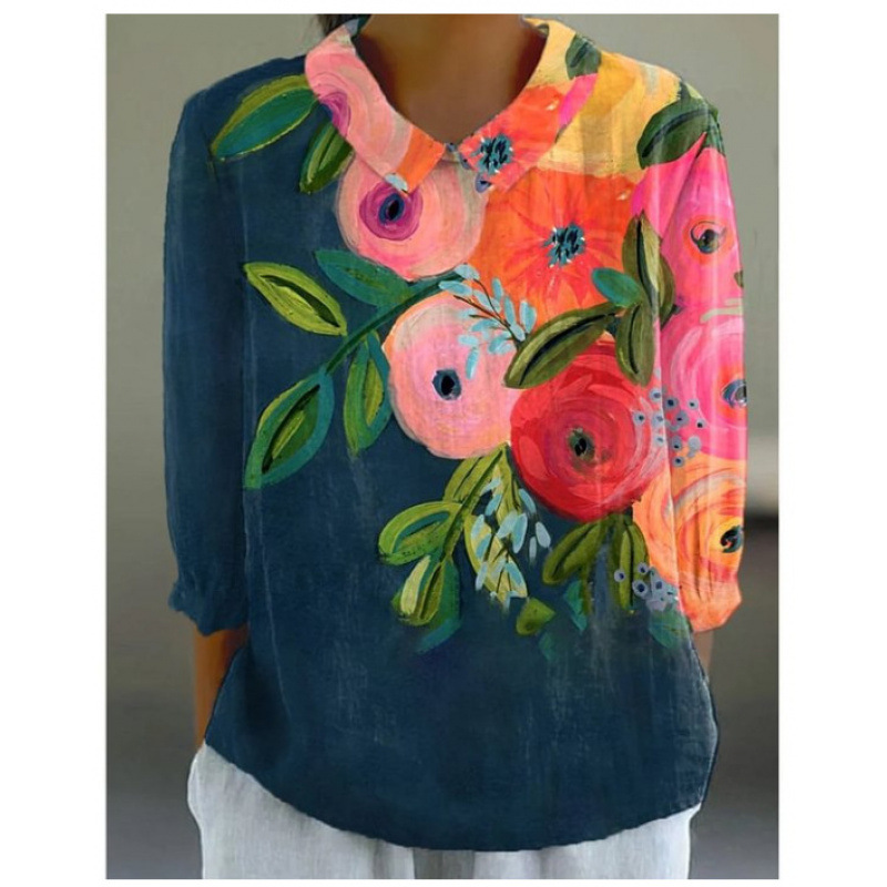 Summer Ease Lightweight Printed Blouse