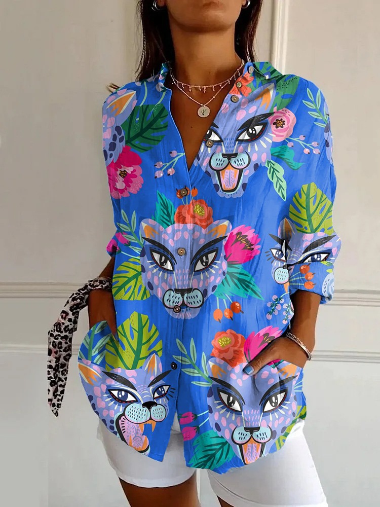 Floral Breeze Cotton-Linen Shirt – Lightweight, Breathable, Effortlessly Chic