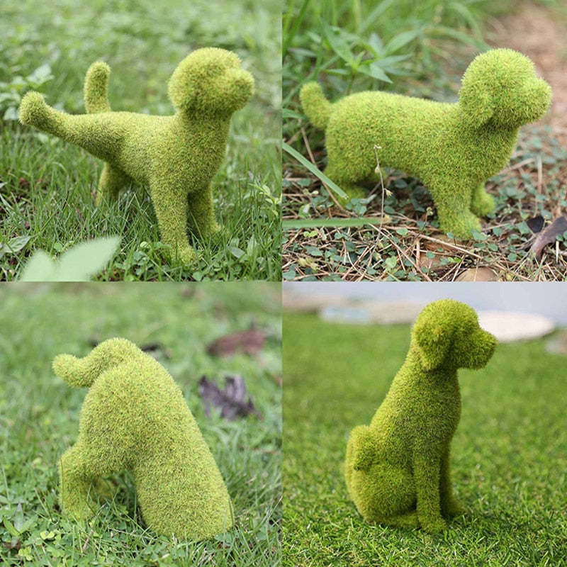 Green Pup Sculpture