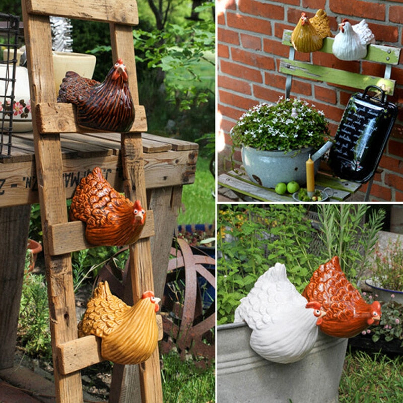 Clucky Charm Fence Ornaments