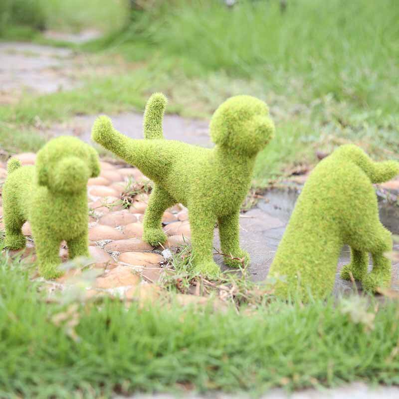 Green Pup Sculpture