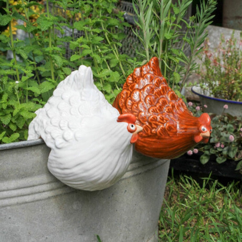 Clucky Charm Fence Ornaments