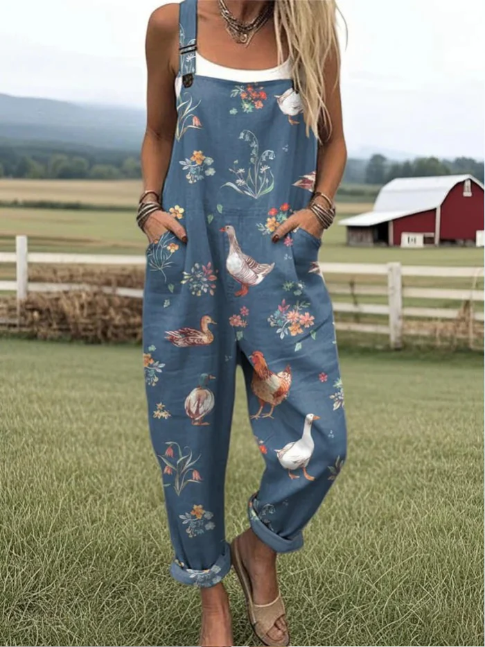 Olivia's Closet | Women's Jumpsuit with Abstract Pattern and Artistic Print