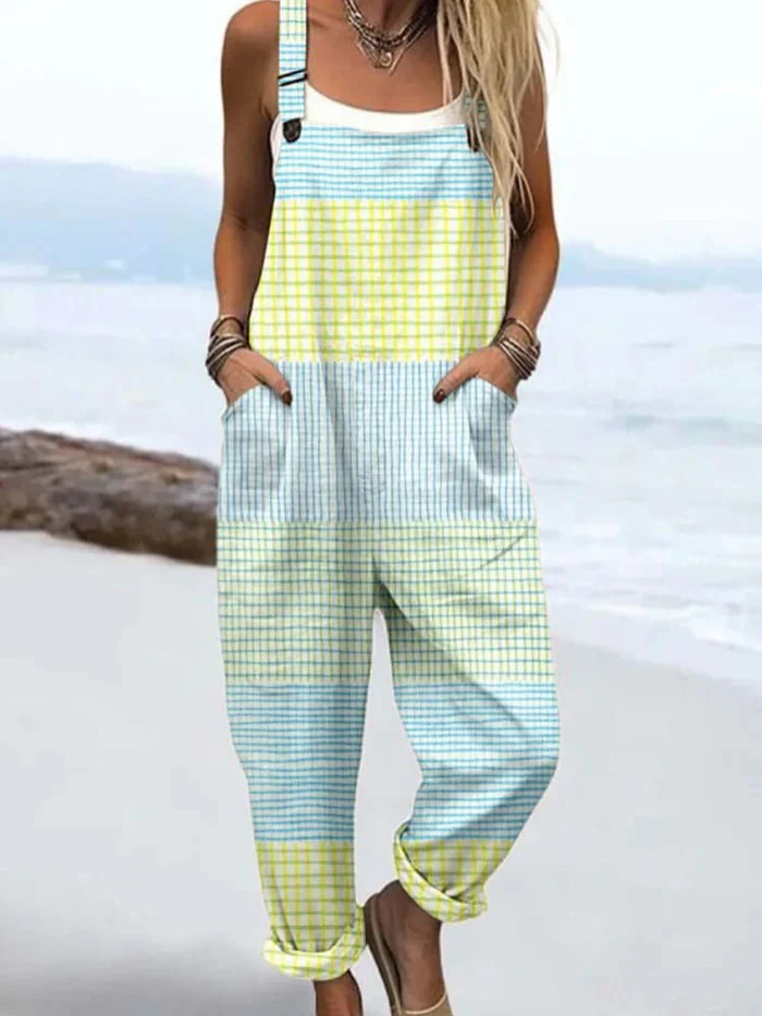 Olivia's Closet | Women's Jumpsuit with Abstract Pattern and Artistic Print