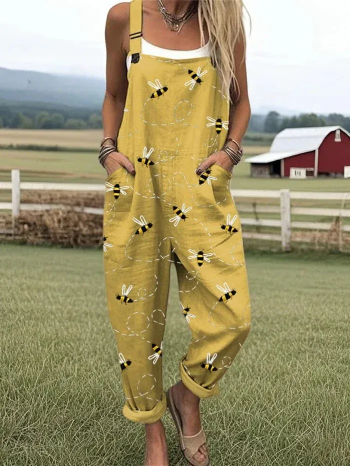 Olivia's Closet | Women's Jumpsuit with Abstract Pattern and Artistic Print